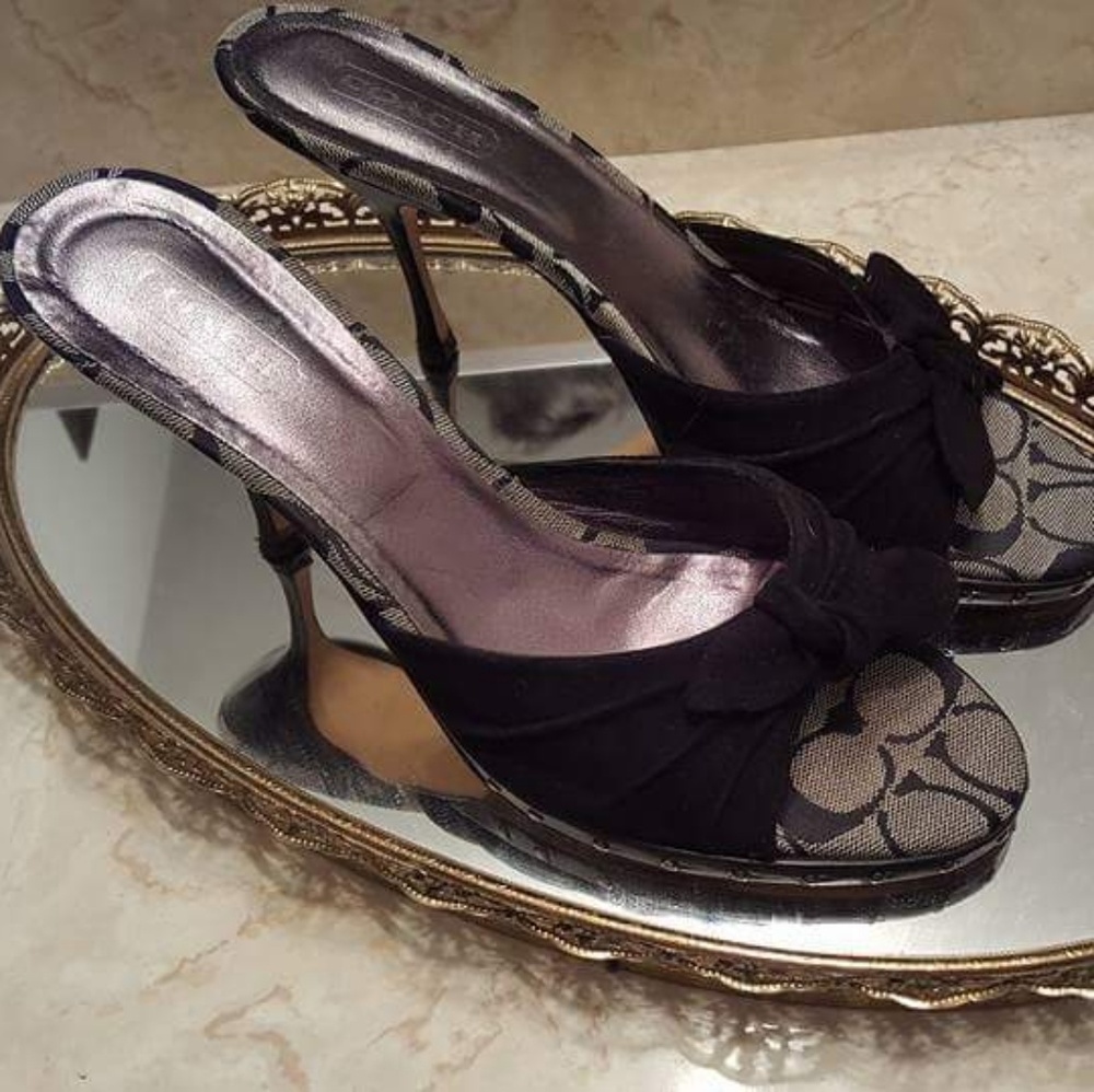Coach logo heels